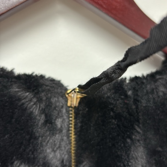 LESHOP BREATH & HEART black plush blouse size S - Picture 8 of 10